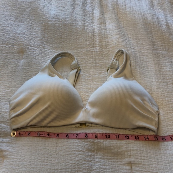 H&M White Padded Bikini Top with Gold Buckle - Picture 15 of 16